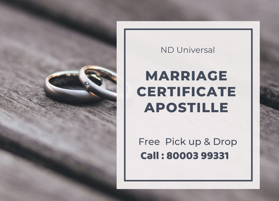 Marriage Certificate Apostille